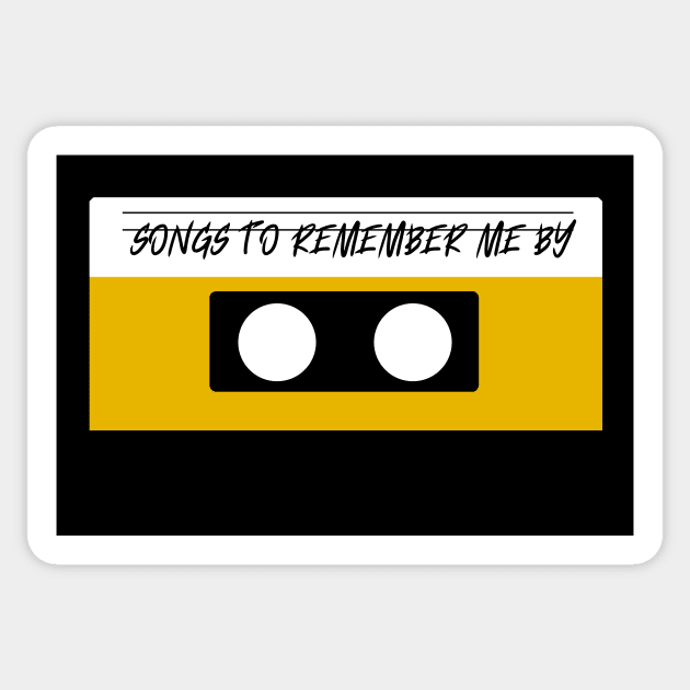 Songs To Remember Me by Sticker by waltzart